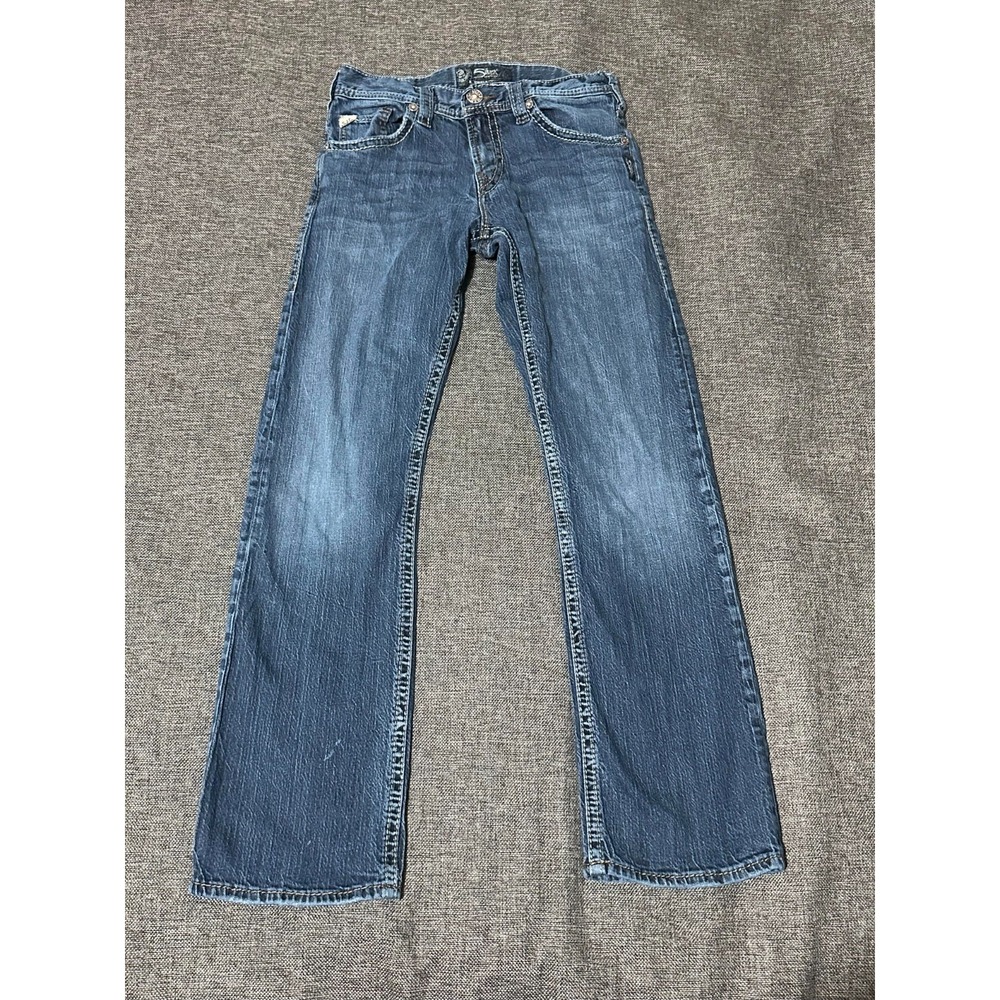 Silver Jeans Co Men's 30 X 34 Zac Relaxed Fit Straight Leg Jeans